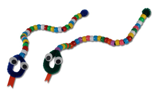 Serpents en perles - Activités manuelles bricolages - 10doigts.fr