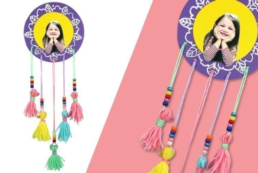 Attrape-rêves facile pour enfants - Activités manuelles mobiles - 10doigts.fr
