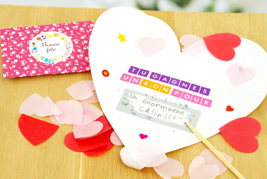 Activite Enfant Carte à gratter Fete des meres - Activités manuelles fête des mères - 10doigts.fr