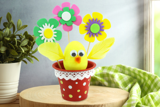 activité pâques enfants poussin DIY - Activités manuelles Pâques - 10doigts.fr