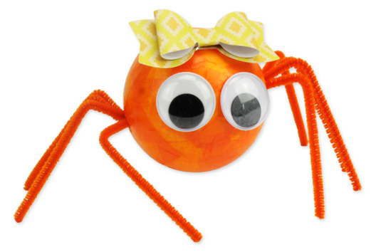 araignée boule polystyrène halloween - Activités manuelles Halloween - 10doigts.fr - 2