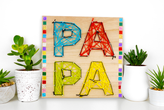 Bricolage Enfant Fete Pere String Art - Activités manuelles fête des pères - 10doigts.fr