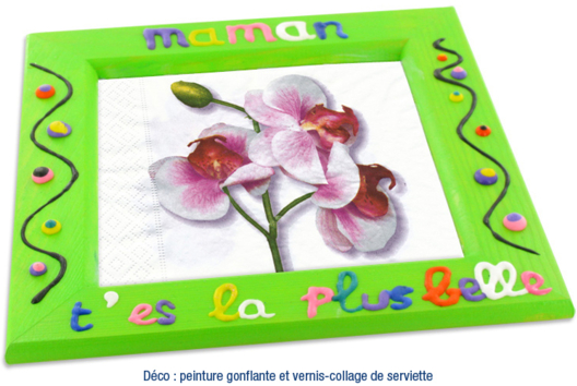Cadre ou vide-poche déco 3D - Activités manuelles objets décorés - 10doigts.fr