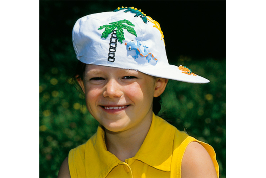 Casquette en coton blanc - Activités manuelles objets décorés - 10doigts.fr