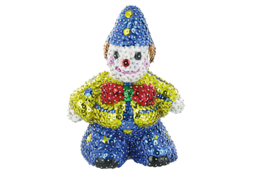 Clown à paillettes - Activités manuelles sequins - 10doigts.fr