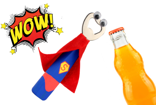 décapsuleur cadeau fête des pères super héros papa - Activités manuelles fête des pères - 10doigts.fr