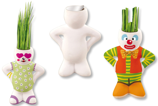 Figurine en terre cuite à coiffer - Activités manuelles la nature - 10doigts.fr