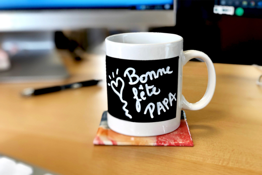 mug porcelaine - Activités manuelles fête des pères - 10doigts.fr