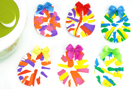 peinture Essoreuse Salade Paques oeufs - Activités manuelles Pâques - 10doigts.fr