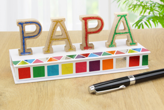 plumier boite crayon fête des pères cadeau - Activités manuelles fête des pères - 10doigts.fr