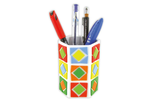 pot crayon géométrie - Activités manuelles objets décorés - 10doigts.fr