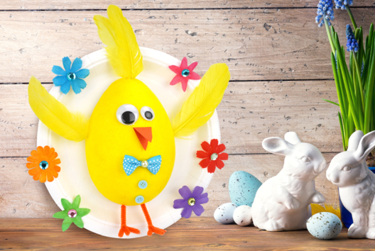 poussin activité pâques enfants - Activités manuelles Pâques - 10doigts.fr