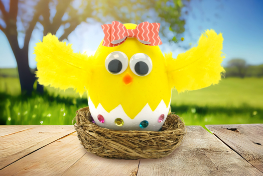 poussin pâques activité enfant DIY - Activités manuelles Pâques - 10doigts.fr