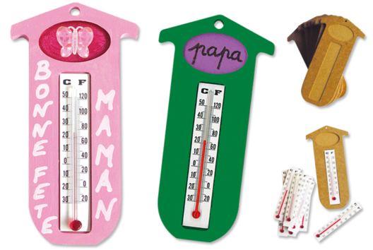 Thermomètre - Activités manuelles fête des mères - 10doigts.fr