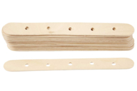 20 Bâtons avec trous - Accessoires en bois - 10doigts.fr