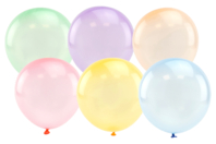 ballons bubble effet bulle de savon - Ballons, guirlandes, serpentins - 10doigts.fr