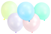 ballons pastel baudruche latex - Ballons, guirlandes, serpentins - 10doigts.fr