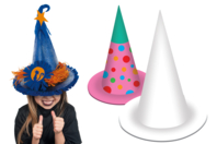Chapeau de sorcière - Couronnes et Chapeaux pour Carnaval : Loisirs Créatifs pour Enfants - 10doigts.fr