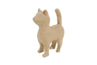 Chat en papier mâché - Animaux en carton - 10doigts.fr