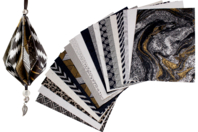 feuilles artisanales noires - Papier effet et matière - 10doigts.fr