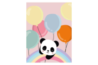 Kit diamond painting enfant, panda, 15x20 cm - Kit Diamond Painting - 10doigts.fr