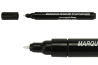 marqueur contour noir - Peinture verre et faïence - 10doigts.fr