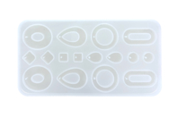 moule silicone boucles d'oreilles résine DIY - Moules pour plâtre, savon, béton ... - 10doigts.fr
