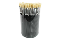 Pinceaux en poils de soie de porc - Tube de 144 pinceaux - Pinceaux brosses - 10doigts.fr