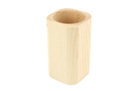 Pot à crayons carré en bois - Objets pour le bureau - 10doigts.fr