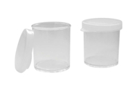 pots en plastique avec couvercle - Palettes et rangements - 10doigts.fr
