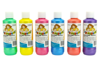 Set de 6 flacons 250 ml de peinture textile - couleurs nacrées - Peinture textile - 10doigts.fr