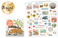 stickers voyages - Stickers Fantaisies - 10doigts.fr