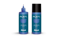 Peinture acrylique mate 80 ml - Bleu foncé - Peinture acrylique mate - 10doigts.fr