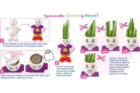 Figurine à coiffer - Activités manuelles la nature – 10doigts.fr