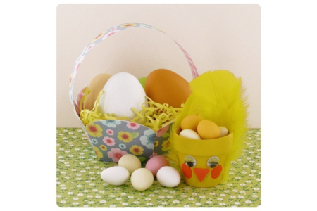 Paniers fleuris à monter - 6 pcs - Paniers de Pâques – 10doigts.fr
