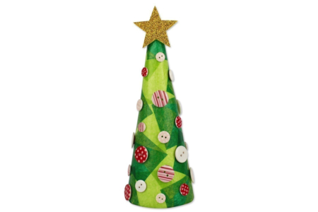 sapin de noël cône polystyrène - Activités manuelles tables de fêtes – 10doigts.fr