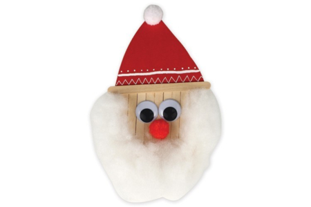 Père Noël en bâtonnets - Activités manuelles personnages rigolos – 10doigts.fr
