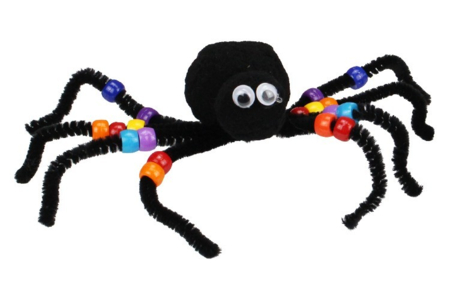 Araignées en pompons et chenilles - Activités manuelles Halloween – 10doigts.fr