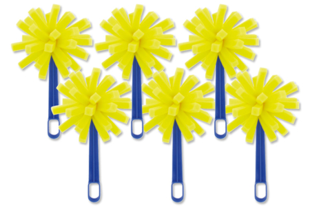Set de 6 brosses fantaisie pour peindre - Tampons mousse, éponges – 10doigts.fr
