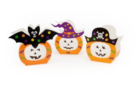 6 photophore citrouille - Kits créatifs Halloween – 10doigts.fr