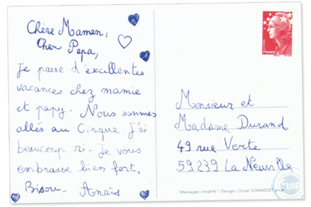Set carte postale "Enfant cœur" - Gommettes Histoires et décors – 10doigts.fr