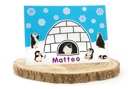 activité DIY hiver enfant pingouin flocon de neige banquise - Activités manuelles Hiver – 10doigts.fr