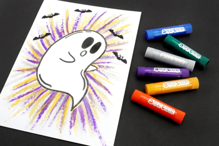 activité fantome halloween dessin enfant - Activités manuelles Halloween – 10doigts.fr