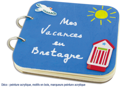 Motifs "La mer " en bois décoré - 8 pièces - Déco en bois peints – 10doigts.fr