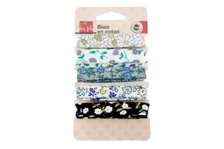 Biais coton Liberty - Set de 5 - Rubans – 10doigts.fr
