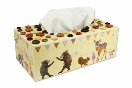 Boîte à mouchoirs en bois - Boîtes en bois – 10doigts.fr