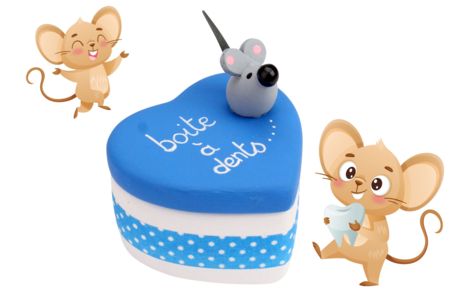 Souris en bois adhésives - 12 pièces - Déco en bois peints – 10doigts.fr