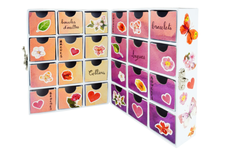 boite souvenir papier aquarelle - Papiers à motifs – 10doigts.fr