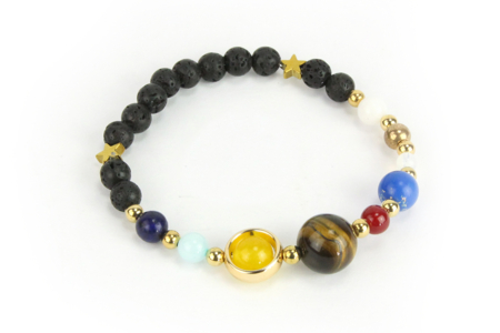 bracelet perles de lave - Perles Naturelles – 10doigts.fr