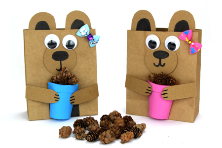 Demi-pot en papier mâché - Pots en carton – 10doigts.fr